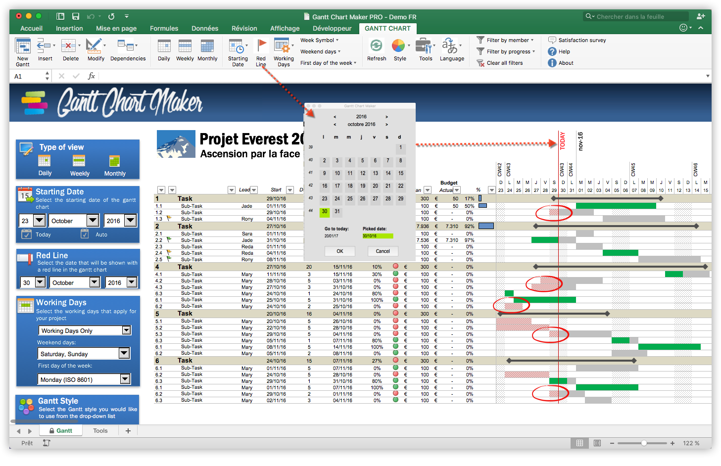 excel gantt chart maker management tools gantt charge
